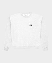 ARBOR ANTWERP Mini flower grey crewneck