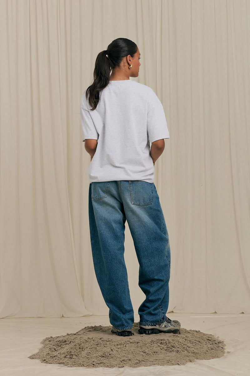 ARBOR ANTWERP Mini flower melange grey t-shirt