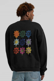 ARBOR ANTWERP Nine flowers crewneck black