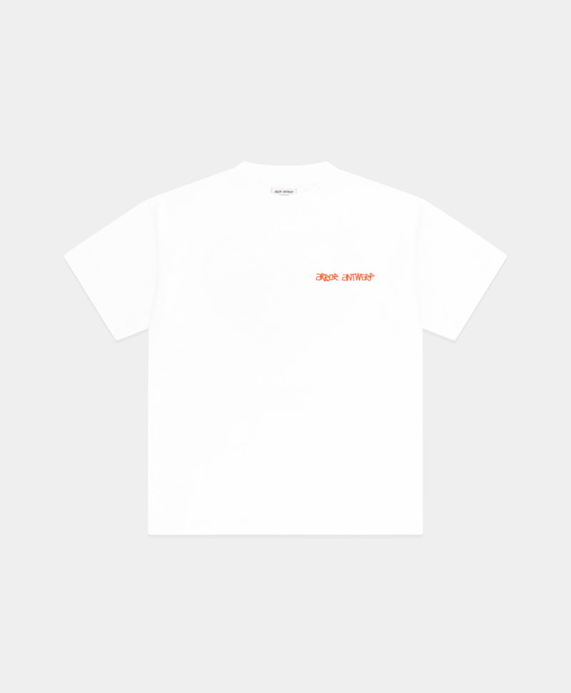 ORANGE FADED HEART T-SHIRT