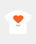 ORANGE FADED HEART T-SHIRT