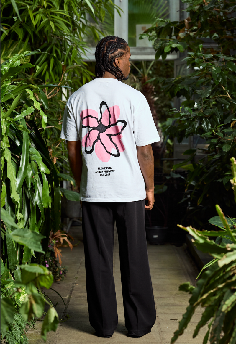 PINK FLORAL T-SHIRT