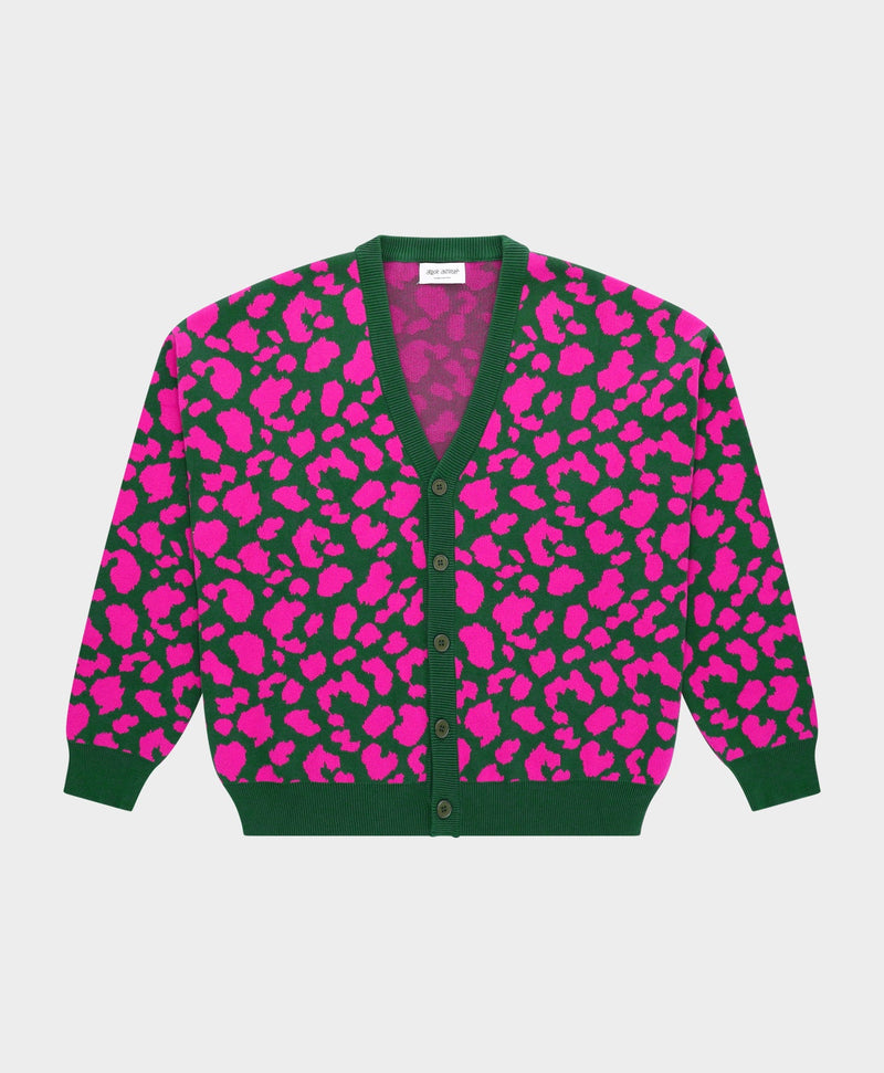 PINK LEOPARD CARDIGAN