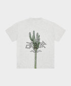 ARBOR ANTWERP Pixel cactus melange grey t-shirt
