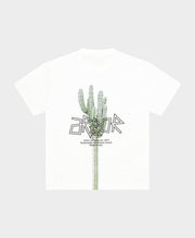 ARBOR ANTWERP Pixel cactus white t-shirt