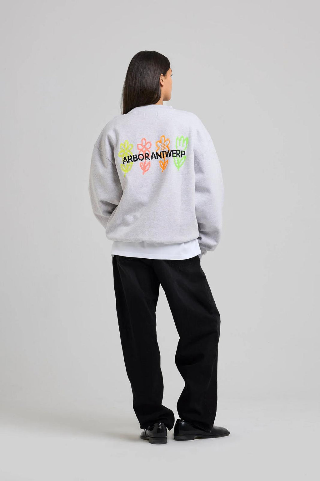 ARBOR ANTWERP Pixel flower crewneck