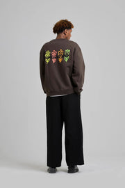 ARBOR ANTWERP Pixel flower crewneck