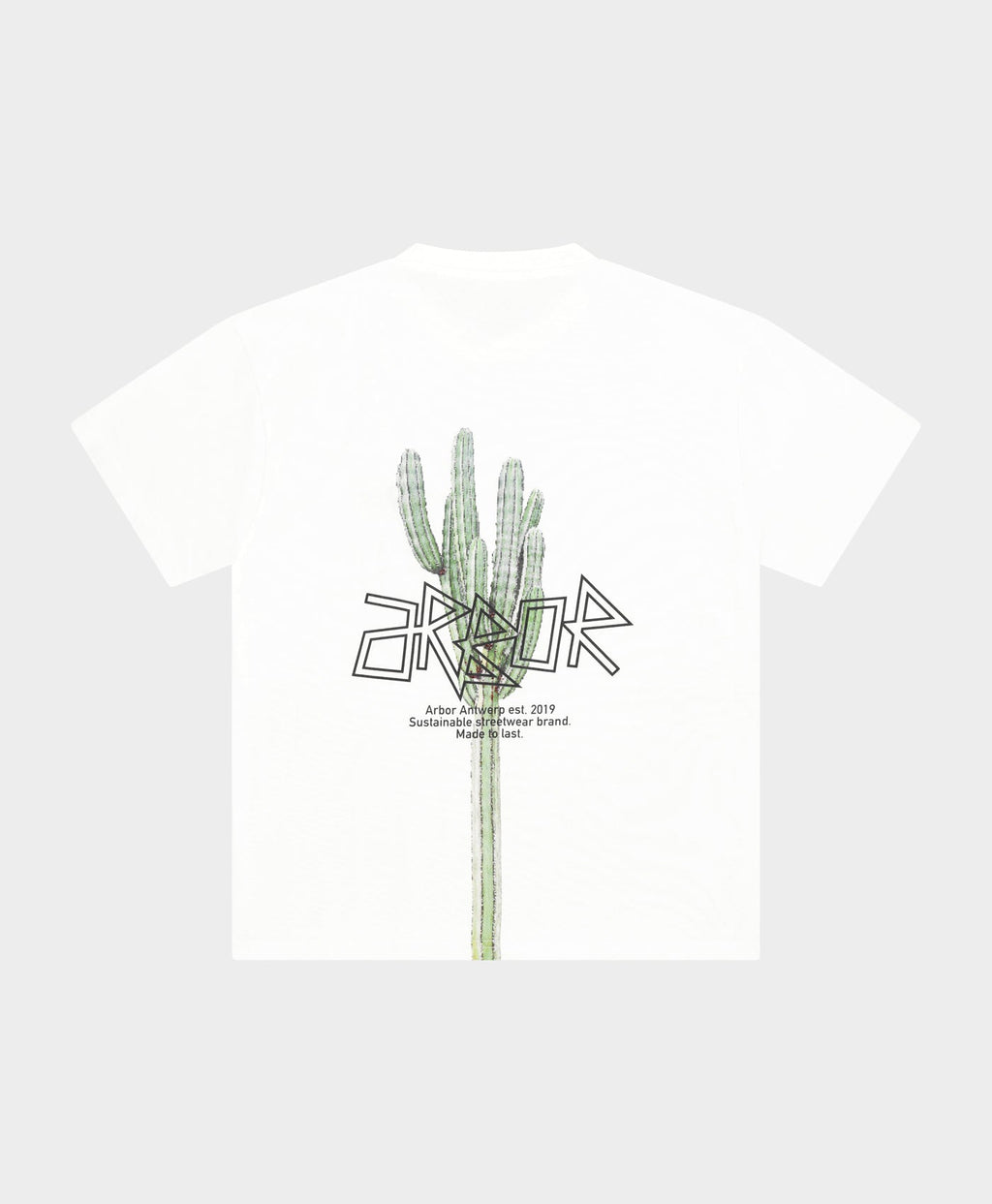 PIXLE CACTUS WHITE T-SHIRT