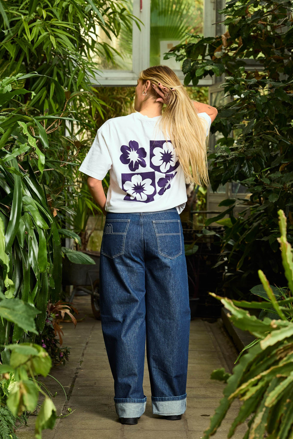 PURPLE FLOWER T-SHIRT