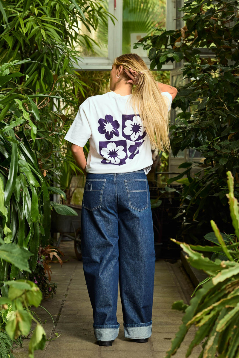 PURPLE FLOWER T-SHIRT