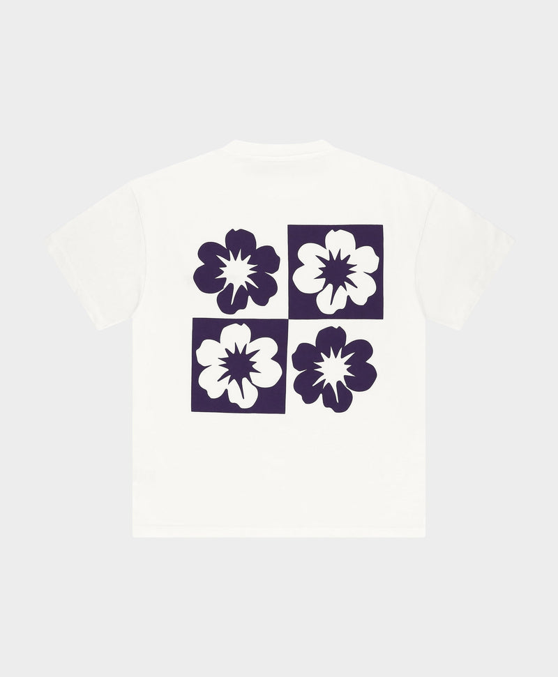 PURPLE FLOWER T-SHIRT