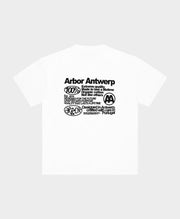 ARBOR ANTWERP Quality black t-shirt white