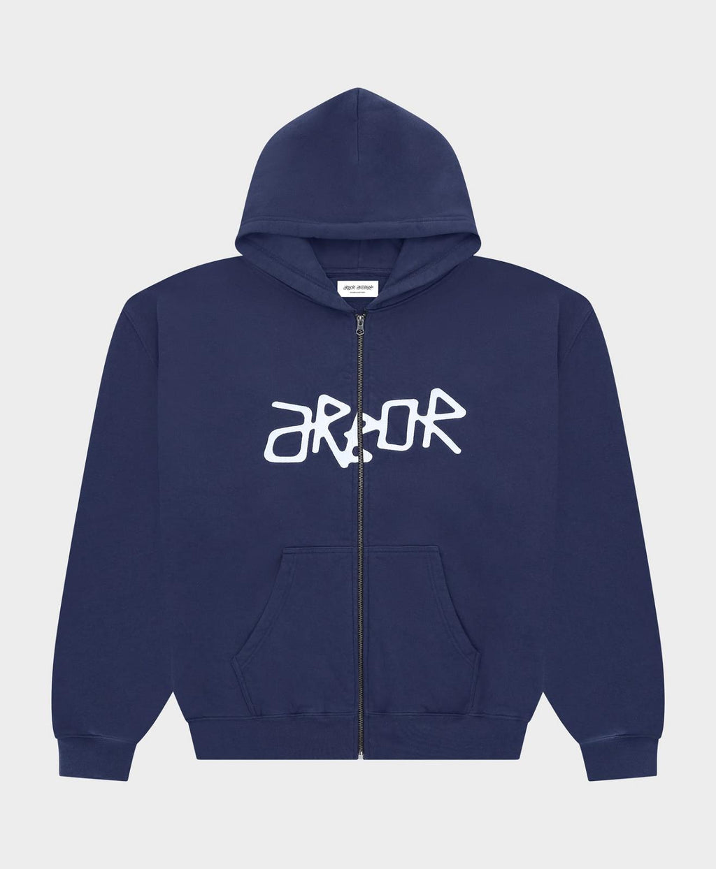 ARBOR ANTWERP Real Arbor zip-up hoodie blue