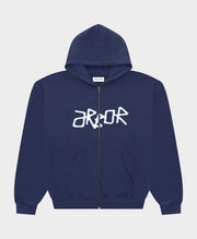 ARBOR ANTWERP Real Arbor zip-up hoodie blue