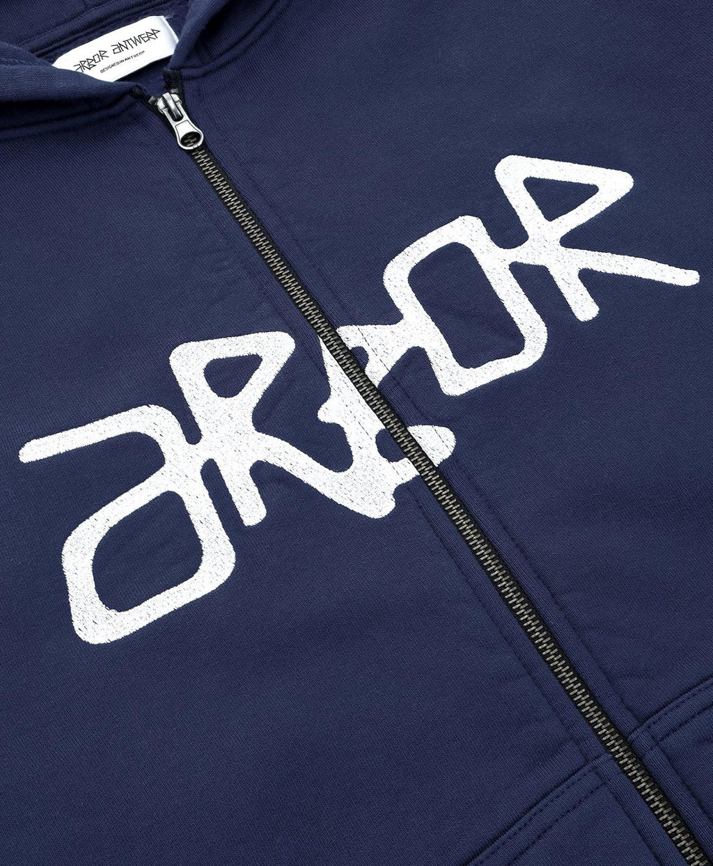 ARBOR ANTWERP Real Arbor zip-up hoodie blue
