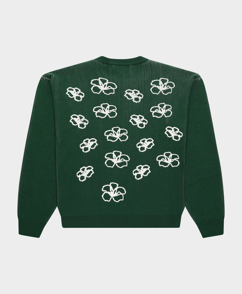 RIBBED FLOWER KNIT
