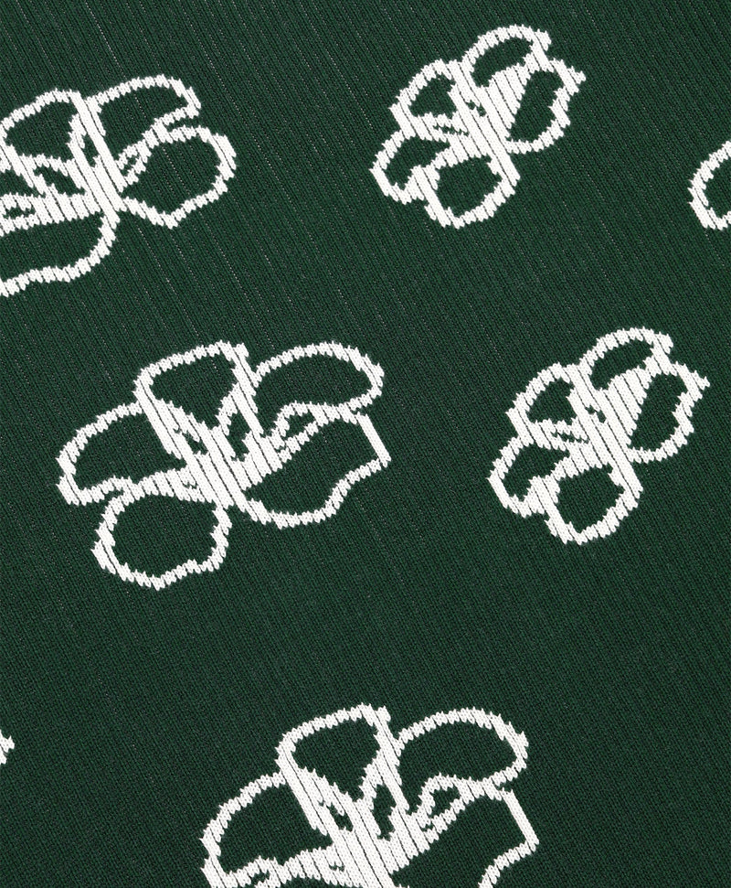 RIBBED FLOWER KNIT