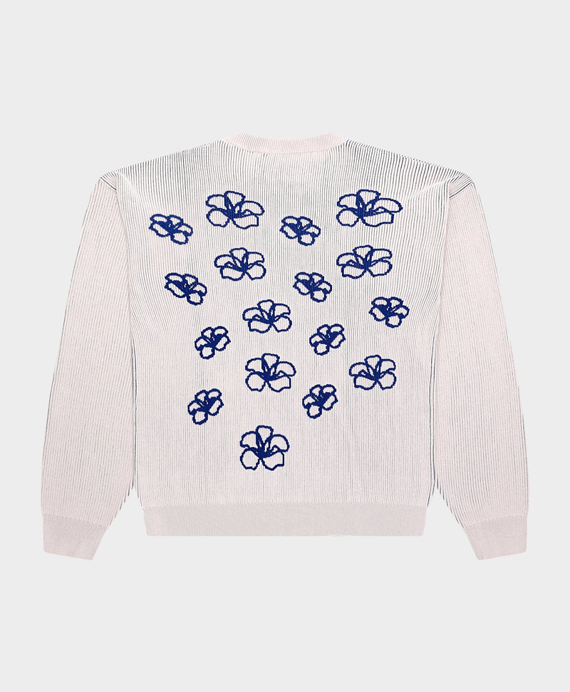 RIBBED FLOWER KNIT