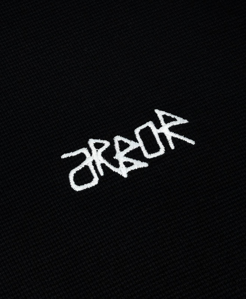 ARBOR ANTWERP Short sleeve waffle t-shirt black