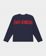 ARBOR ANTWERP Spray outline longsleeve blue