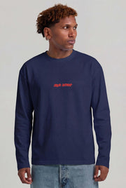 ARBOR ANTWERP Spray outline longsleeve blue