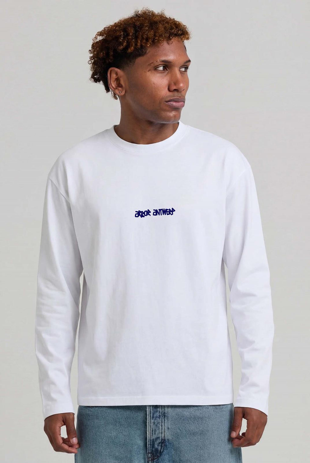 ARBOR ANTWERP Spray outline longsleeve white