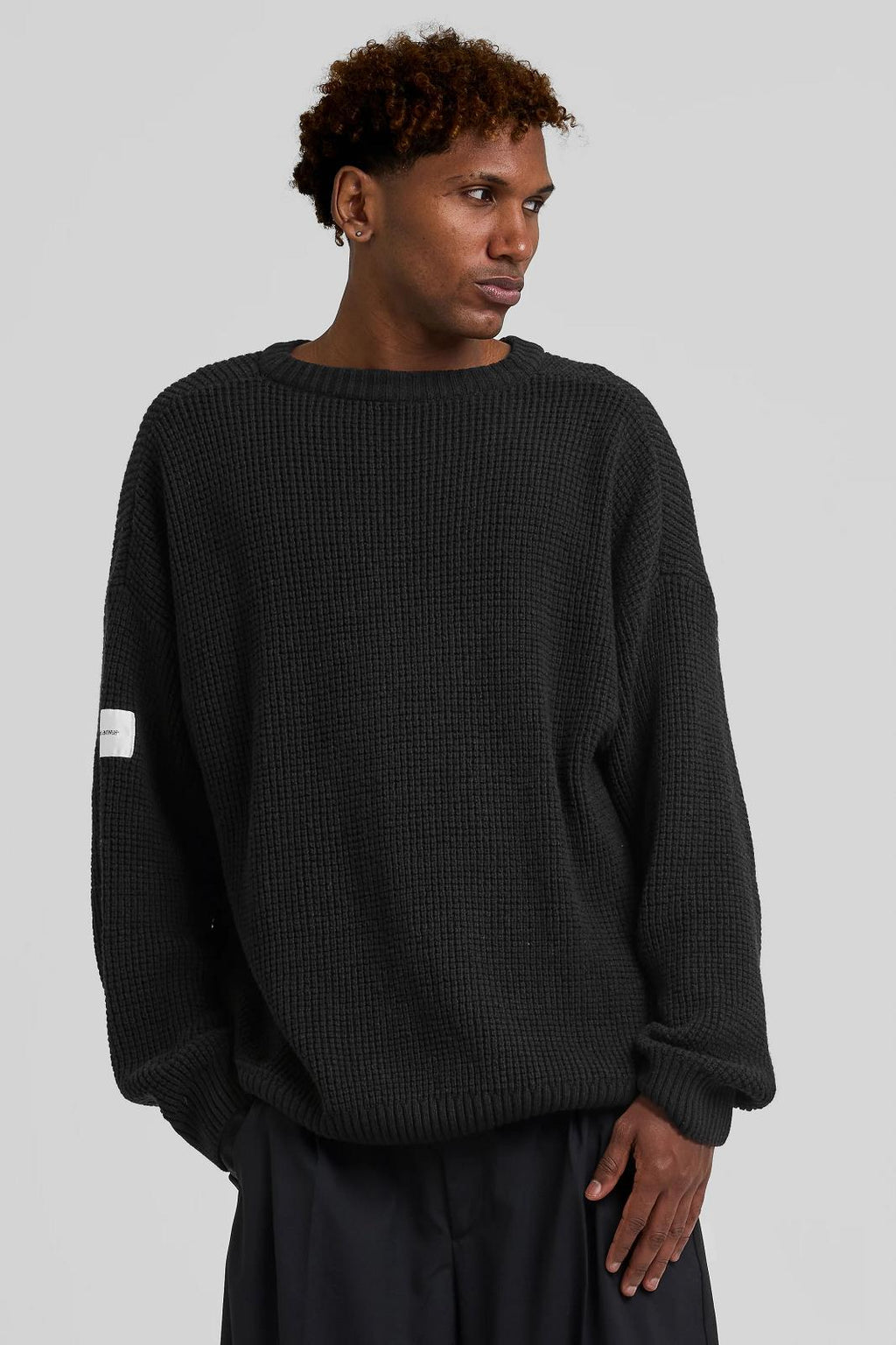 ARBOR ANTWERP Textured knit black