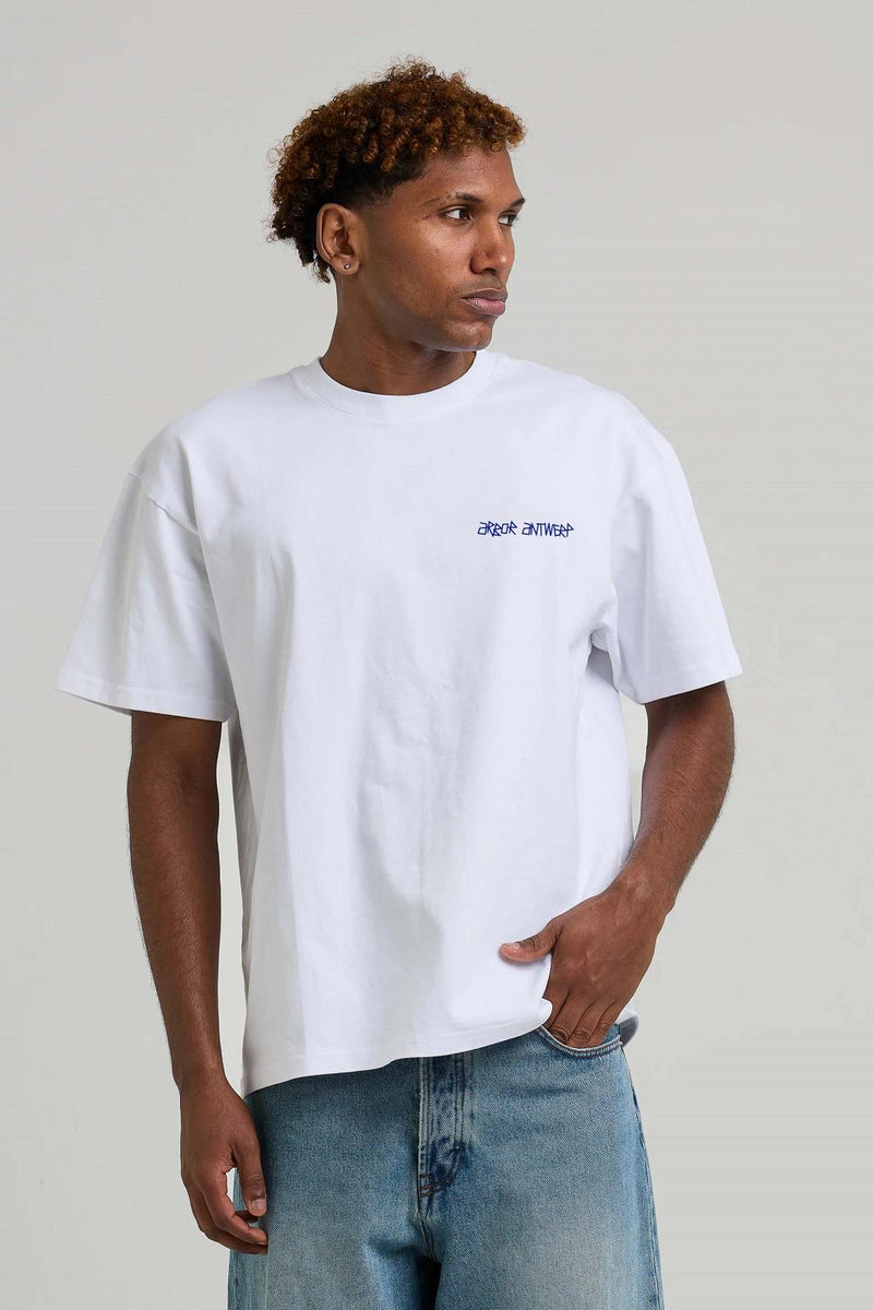 ARBOR ANTWERP Triple love t-shirt white blue