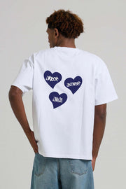 ARBOR ANTWERP Triple love t-shirt white blue