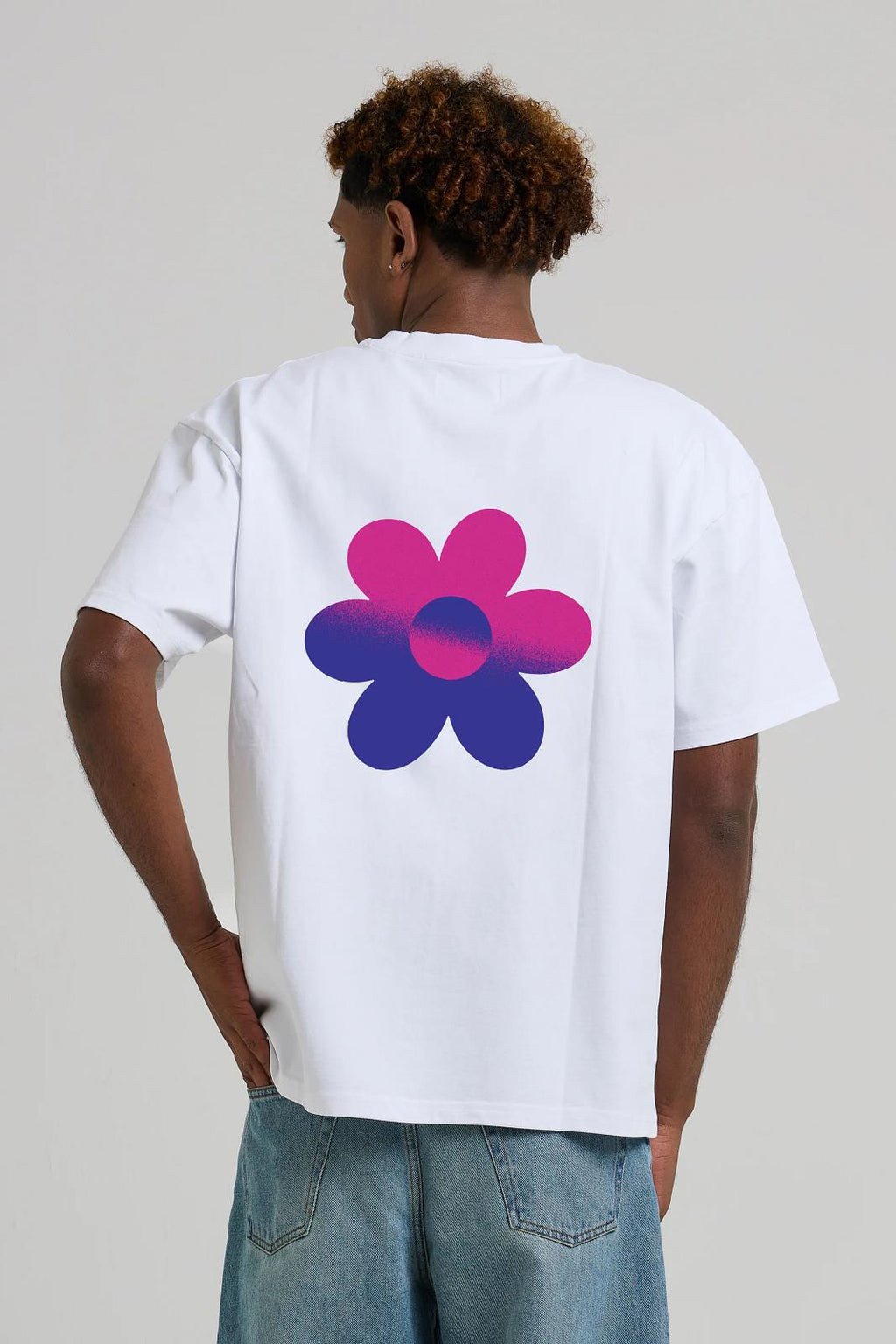 ARBOR ANTWERP Two-tone flower t-shirt