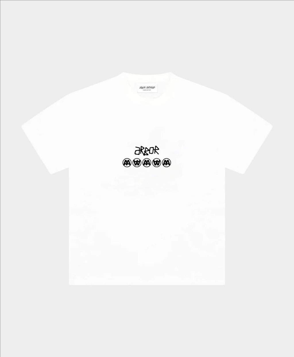 ARBOR ANTWERP White AA Arbor logo t-shirt