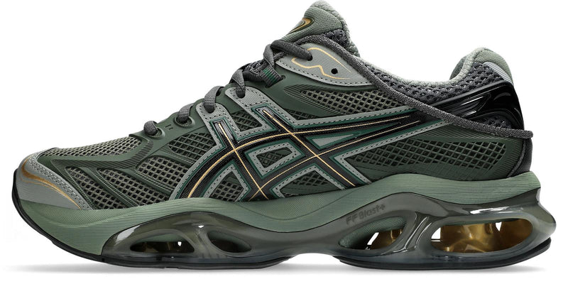 ASICS Gel-Kinetic 2.0 sneakers obsidian grey/olive canvas