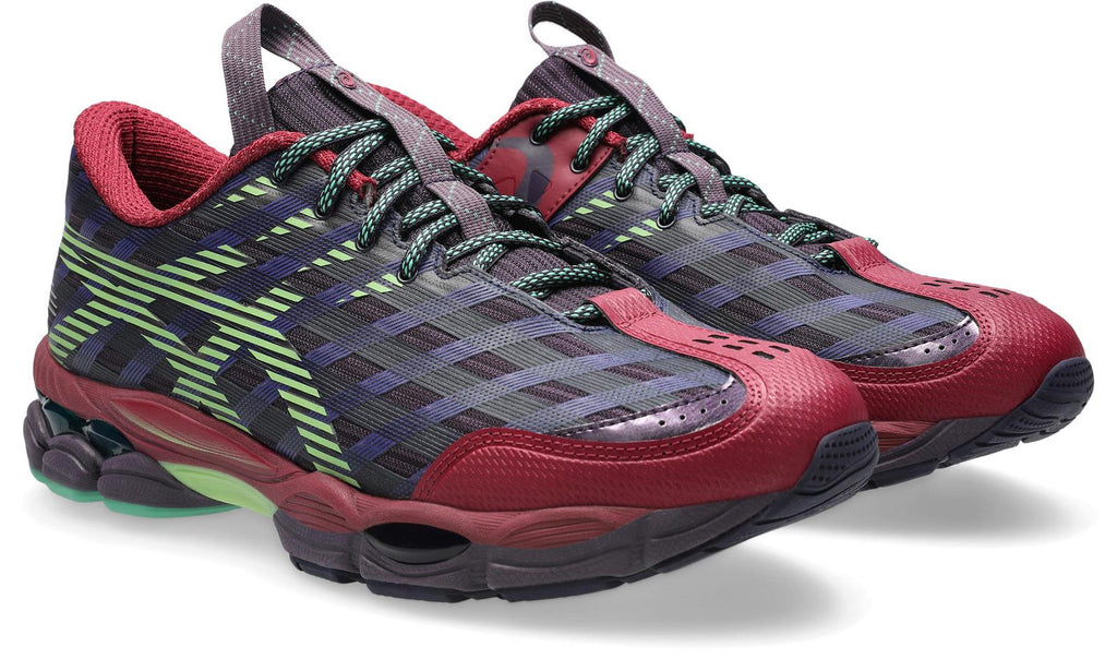 ASICS US8-S Gel-SJ33 sneakers deep plum fresh grass 1203B116-500