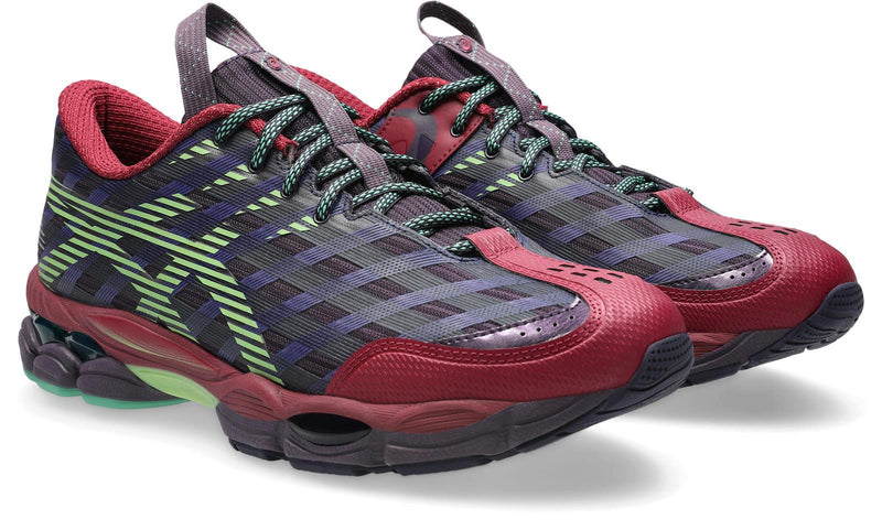 ASICS US8-S Gel-SJ33 sneakers deep plum fresh grass 1203B116-500