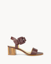 ATELIER CONTENT Eva sandals burgundy - Shop in store at Monar