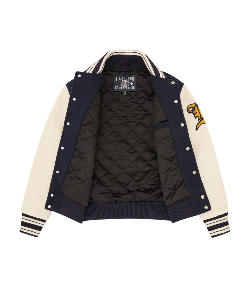 FANFARE SCRIPT LOGO VARSITY JACKET
