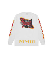 BILLIONAIRE BOYS CLUB Multi graphic LS t-shirt white