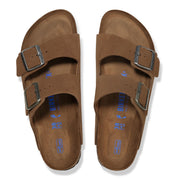 BIRKENSTOCK Arizona soft footbed sandals dark tea brown