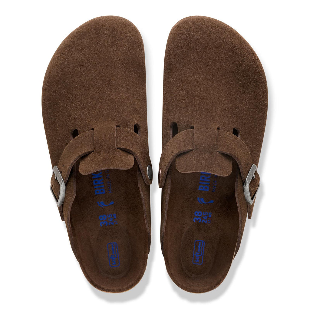 BIRKENSTOCK Boston mules carafe brown suede