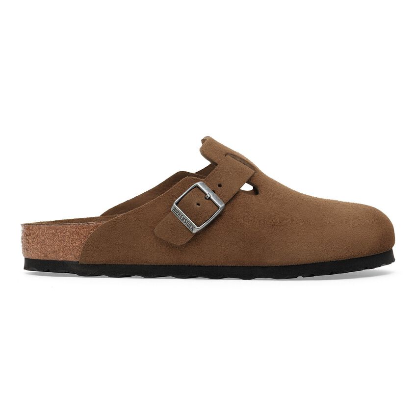 BIRKENSTOCK Boston soft footbed dark tea brown