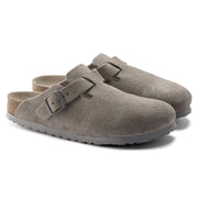 BIRKENSTOCK Boston soft footbed stone coin suede