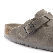 BIRKENSTOCK Boston soft footbed stone coin suede