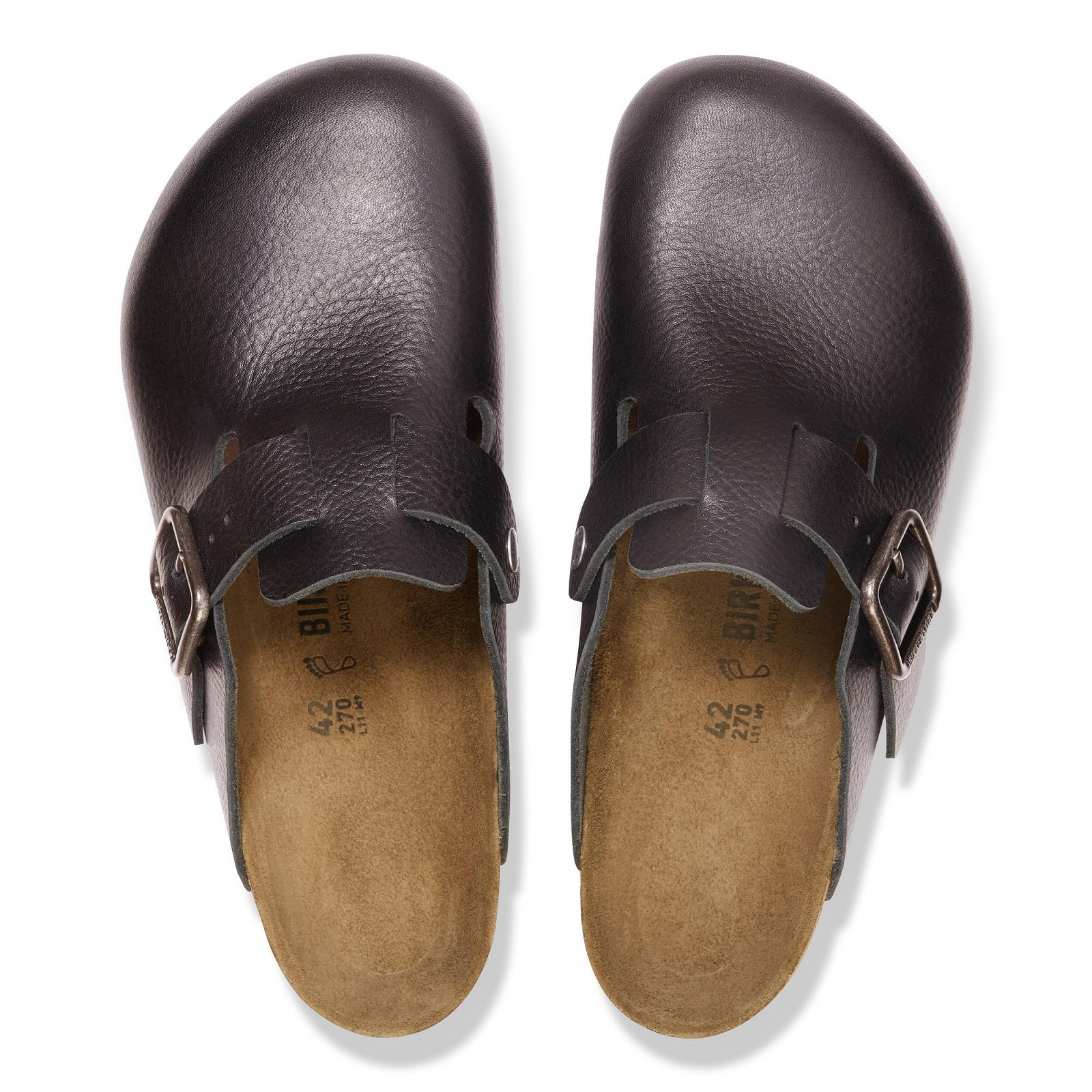 BIRKENSTOCK Boston WB vintage wood black - Shop online at Monar