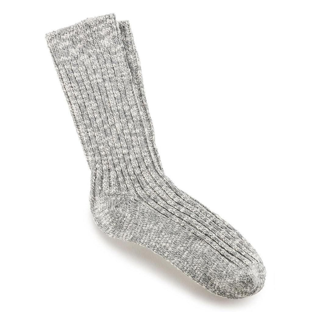 BIRKENSTOCK Cotton slub women's socks grey white