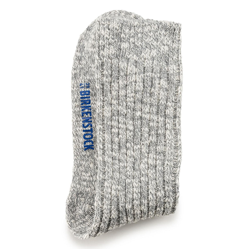 BIRKENSTOCK Cotton slub women's socks grey white