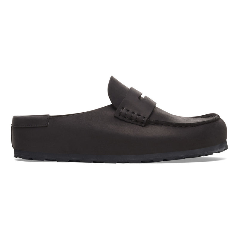 BIRKENSTOCK Naples wrapped loafers black oiled leather