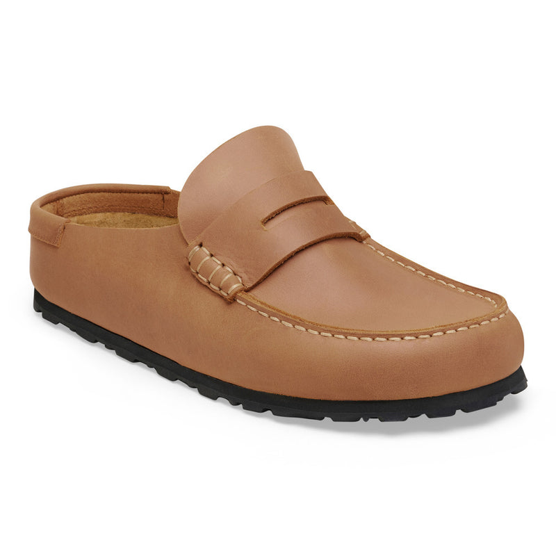 BIRKENSTOCK Naples wrapped loafers cognac brown oiled leather