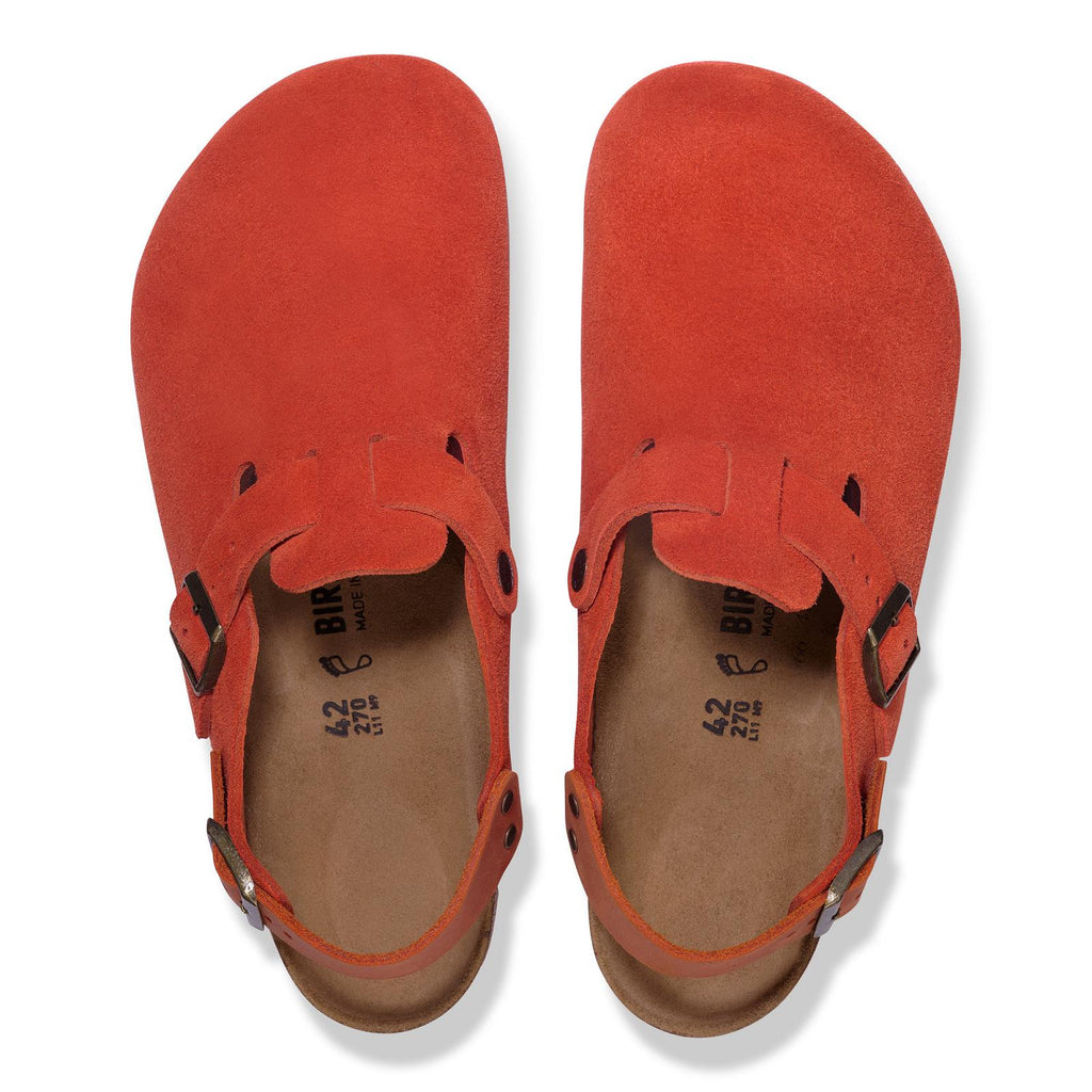 BIRKENSTOCK Tokio mules in rust brown/burnt orange