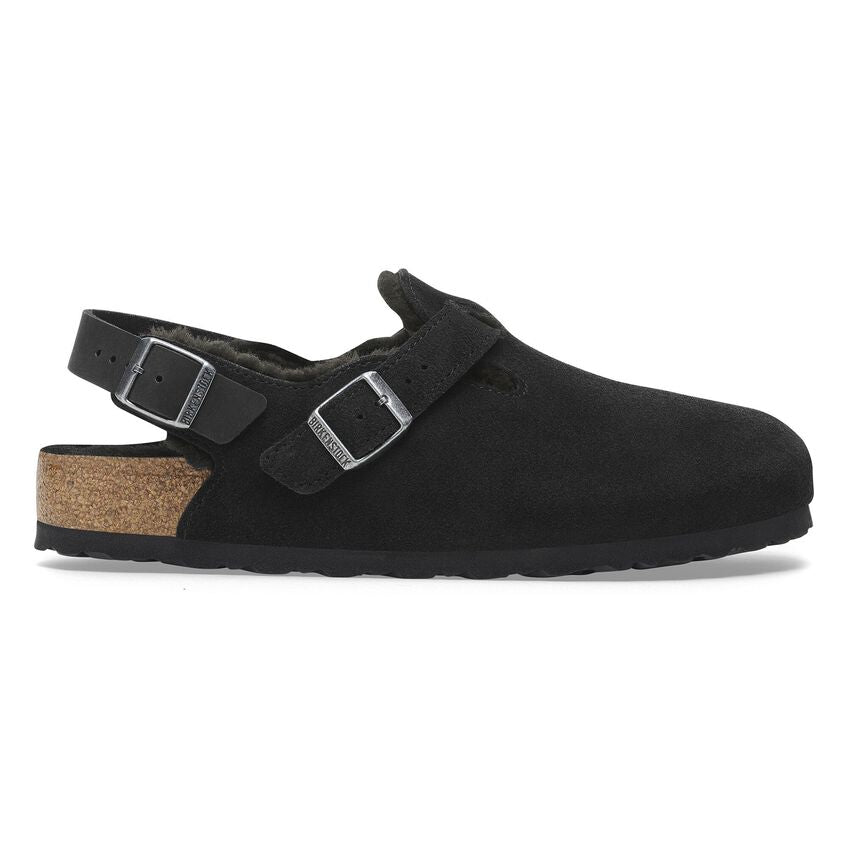 BIRKENSTOCK Tokio shearling black