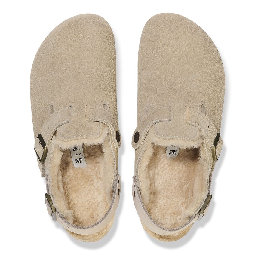 BIRKENSTOCK Tokio shearling taupe